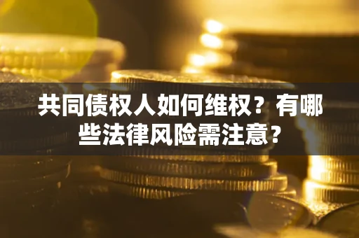 武汉共同债权人如何维权？有哪些法律风险需注意？
