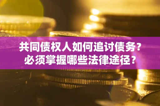 武汉共同债权人如何追讨债务？必须掌握哪些法律途径？