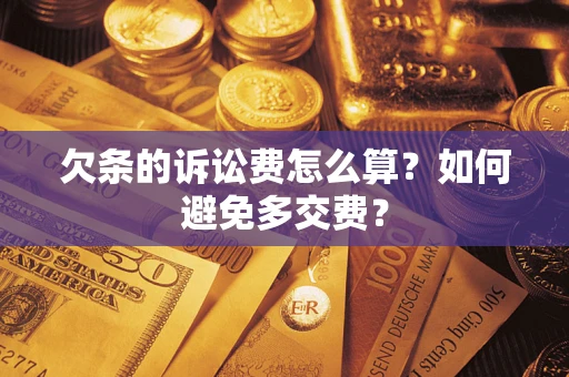 武汉欠条的诉讼费怎么算？如何避免多交费？