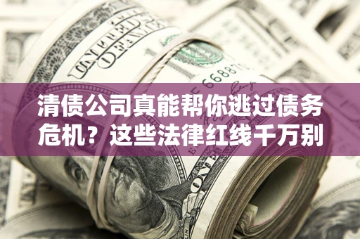 武汉清债公司真能帮你逃过债务危机？这些法律红线千万别踩